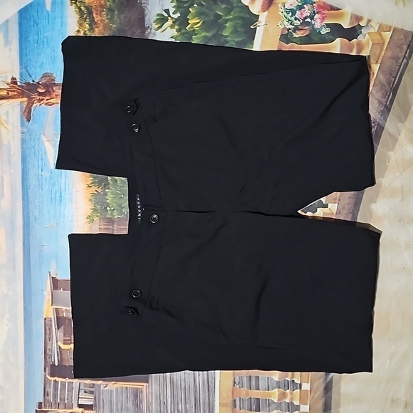 Theory‎ Black Wide Leg Pants Size 10 - Picture 1 of 6